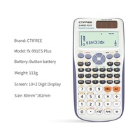Calculatrice scientifique 991ESP la plus vendue pour les étudiants de tous niveaux, alimentée par piles, en plastique