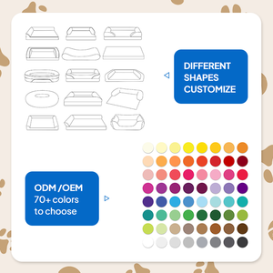 Orthopädisches Wasserdichtes Eierkarton-Schaumstoff Hundebett Abnehmbarer Bezug Rutschfester Boden Waschbar Extra Großes Luxus-Hundebett Hohe Qualität - Product Image 5