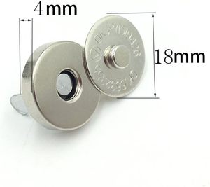 <b>Sets</b> Silver Tone Magnetic Purse Snap Clasps Button Great For Closure Purse Handbag Clothes <b>Sewing</b> Craft No Tools Required Mm Y - Product Image 5