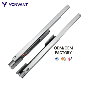 40kg văn phòng 3 lần đôi tường ngăn kéo bảng điều khiển bên 2D có thể điều chỉnh mềm đóng hộp kim loại ngăn kéo trượt thanh lịch đường sắt hộp mỏng hệ thống - Product Image 5