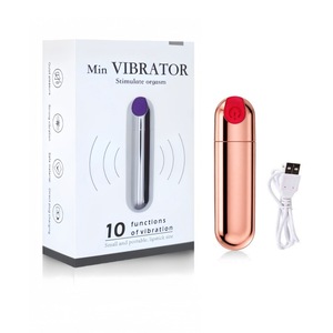 Masturbateur féminin rechargeable USB mini-balle vibrante, 100% étanche, à forte vibration pour le plaisir intense, plug anal, bâton de massage SM - Product Image 5