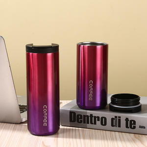 Vaso de Café Creativo y Moderno para Oficina, Uso en Exteriores, Portátil, con Aislamiento Térmico de Doble Capa - Product Image 2