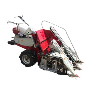 Automatic Combine <b>Harvester</b> 50 Type Grain <b>Harvester</b> For Wheat <b>Red</b> Gear Drive Engine Powered - Product Image 5