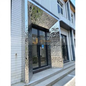 ANN3485 ASTM Certified 304 Stainless Steel Corrugated Water Ripple Decorative Cladding <b>Plate</b> 2B <b>Surface</b> Finish 0.8mm Thickness - Product Image 3