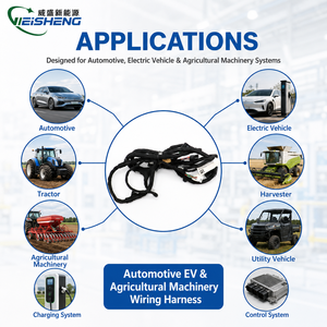 Cablaggio Personalizzato per Veicoli Elettrici, Macchinari Agricoli, Assemblaggio Cavi con Nastro in Tessuto OEM - Product Image 2