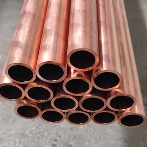 Tuyaux en laiton T2 Cuivre rouge C1100 Climatiseur <span class=keywords><strong>Tube</strong></span> de cuivre 99.99 Cuivre non corrosif Etp Grade H62 H59 Profil de tuyau - Product Image 1