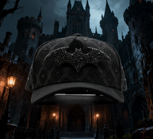 <span class=keywords><strong>Gorra</strong></span> de Béisbol Unisex con Logotipo de Murciélago Gótico con Pedrería, Bordado 3D, Estilo Deportivo Vintage, con Correa Ajustable, Nueva Llegada 2026 - Product Image 1