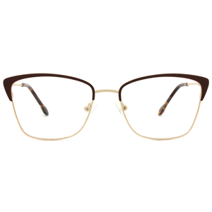 <span class=keywords><strong>Occhiali</strong></span> da Vista Cat Eye Personalizzabili con Montatura in Metallo Colorato e Acciaio Inossidabile per Donne - Product Image 3