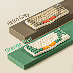 Ajazz AKS068pro Alice 68-key spacer ergonomic layout hot-swappable RGB <b>wireless</b> gaming mechanical keyboard - Product Image 1