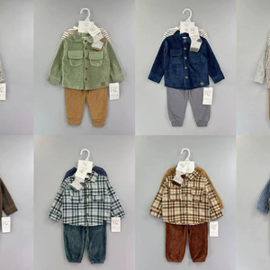Ensemble de vêtements d'hiver pour bébé garçon, veste, chemise, pantalon, chaussettes, ensembles de vêtements pour garçons, vêtements pour tout-petits, vente en gros, 3-24 mois - Product Image 2