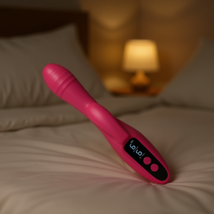 Vibrateur Cindy Rose Rouge 10 Fréquences Affichage Numérique Masseur Point G Rechargeable USB Bouton Manuel - Product Image 2
