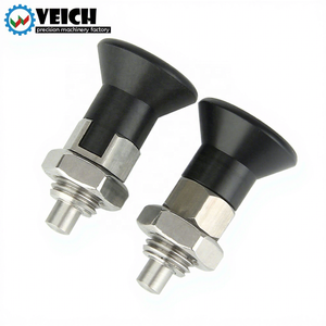 VCN254 Short Type Stainless Steel Self-Locking Indexing Spring Load Plunger Pin Hand Retractable <strong>Fasteners</strong> - Product Image 1