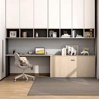 Lit d'étude moderne, simple et rétractable, pliable, multifonctionnel, bibliothèque de bureau intégrée, armoire, lit à panneau invisible mural