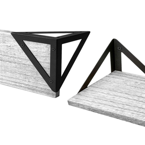 Étagère murale en <span class=keywords><strong>bois</strong></span> naturel à 3 niveaux, design fin et ouvert, pour la décoration intérieure - Offre spéciale - Product Image 4
