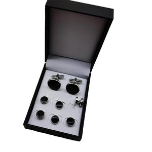 高级ディスプレイギフトボックスカスタムロゴ入り2カフスと6スタッドセット高级ジュエリーコンテナ - Product Image 5