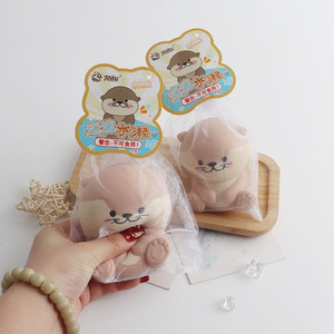 2026 New Creative Lively Otter Pinch Music Decompression Toy with Slow <b>Rebound</b> for 14 Years & up Unisex Vent Net Red - Product Image 3