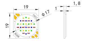 Низкая цена, светодиодный модуль RGBW <span class=keywords><strong>COB</strong></span> 30 Вт/50 Вт, 24 В, высокой мощности, для внутреннего/наружного освещения, с CRI 90 и цветовой температурой 3000K-6500K - Product Image 6