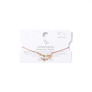 Bracciale in acciaio inossidabile Capricorn con diamanti Pulsera - Product Image 1
