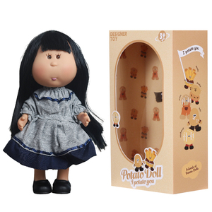 Muñeca de Patata Kawaii de 24 CM, 3 Estilos, Ropa de Mezclilla Floral de Otoño, Muñeca de Vinilo con Caja de Regalo, Decoración, Regalo para Niñas Pequeñas - Product Image 4