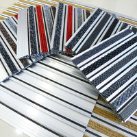 Vente chaude facile à installer tapis d'entrée en aluminium antidérapant tapis de porte tufté en caoutchouc lavable pour bâtiment de bureau à domicile fabriqué en Chine