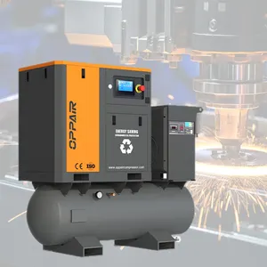 Compressore d'Aria a Vite Rotativo Silenzioso ad Alta Efficienza Senza Olio 15kw 17/8/10/12Bar 20 Hp per Macchinari per Lavorazione del Legno - Product Image 1