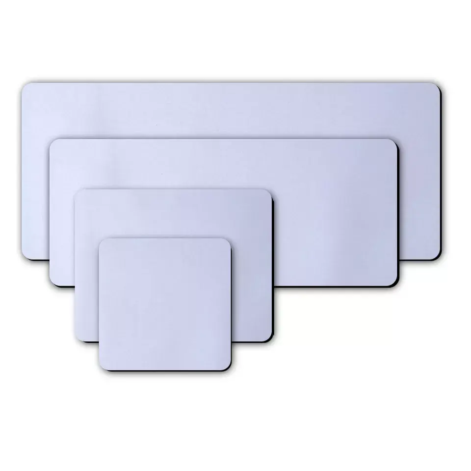 Tamanho personalizado Sublimação Mouse Pad Blanks Transferência Heat Press Borracha Impressa Mousepad Em Branco Mouse Pads