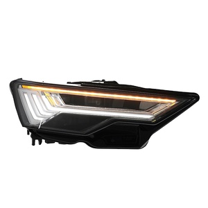 For 19-24 A6 Headlight Assembly Modification C8 Low Raised Five-<b>Bar</b> <b>LED</b> Matrix Flowing <b>Light</b> 12V 50W 12v <b>LED</b> Headlights for - Product Image 2