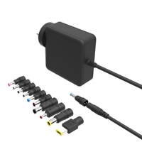 Chargeurs d'ordinateur portable THEONE OEM/ODM 140W Noir Blanc, Câble de chargeur d'ordinateur portable avec prise UK/US/AU/EU, Solution GaN pour le bureau