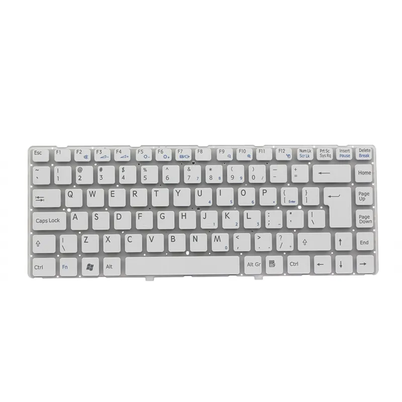 Laptop Notebook Teclado Para Sony Vaio VGN-NW series branco sem moldura EUA/Inglês layout