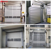 Porte rapide à enroulement personnalisée Turbo Hard Fast, pour atelier industriel sans poussière, à induction automatique, en alliage d'aluminium