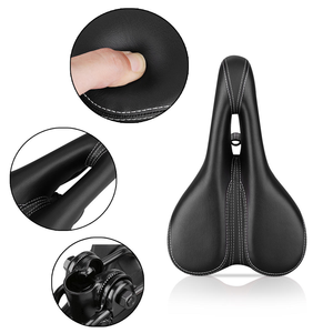Sillín de Bicicleta de Cuero con Ventilación Simple y Cómodo, Diseño Moderno para Bicicletas de Montaña, Marca April - Product Image 5