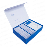Boîte de support orthodontique magnétique en carton de luxe boîte de papier d'emballage dentaire à aligneur transparent de grandes dents avec séparateurs EVA