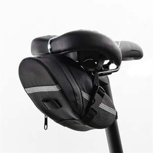 Sac de selle de vélo de grande capacité 600D résistant à l'eau avec fermeture à glissière bidirectionnelle et mini conception - Product Image 1