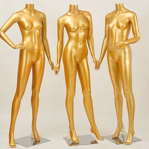 Full Body Female Mannequins Female Body Electroplated Yellow Gold Mannequin, Window <strong>Clothes</strong> Display <strong>Props</strong> - Product Image 5