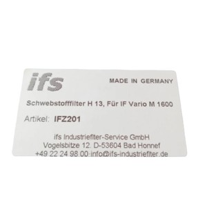 ไส้กรองน้ำมันเครื่องแท้สำหรับเครื่องแยกน้ำมัน IFS IFZ201 ของเยอรมนี - Product Image 5