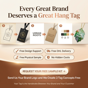 Étiquettes volantes personnalisées de luxe en carton premium, avec logo estampé à chaud or, pour vêtements de marque, vente en gros, avec cordon - Product Image 6