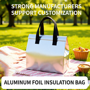 Sac isotherme jetable non tissé pour courses, sac repas pliable pour sorties, sac de plage isotherme pour aliments - Product Image 3