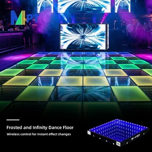 Baldosas de Vidrio Templado con Luces LED para Pistas de Baile, Decoración para Hoteles, Salones de Banquetes, Bodas y Eventos - Product Image 1
