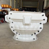 Pot de fleur rond en plastique ABS Offre Spéciale faisant des moules de pot de fleur de ciment de moule pour des planteurs concrets