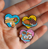Épingle en émail avec logo européen de café alimentaire mignon personnalisé Insigne du fabricant Broche artisanale en métal Épingles en émail souple et dur