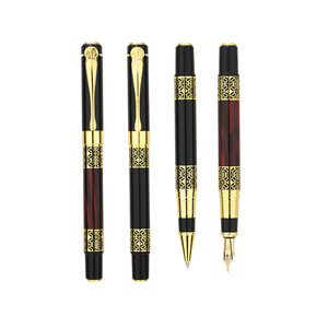 Pluma Estilográfica Metálica Estilo Chino con Punta de Acero Inoxidable, Portátil, para Negocios, Set de Regalo, Venta al Por Mayor - Product Image 3