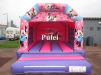 Château gonflable Mickey Mouse à livraison rapide, pour les fêtes d'enfants, adorable maison de jeu gonflable de dessin animé, trampoline gonflable, jouet de rebondissement