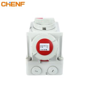 Chenf ổ cắm với thiết bị chuyển mạch cơ khí điện Interlock không thấm nước IP67 IP44 công nghiệp điện 6H 9H 2P + E 16A 32A 63A nam cắm - Product Image 2