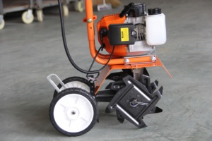 Equipo de Agricultura de 6 aspas, herramientas y equipo de arranque fácil, Mini cultivador <span class=keywords><strong>manual</strong></span> de gasolina para jardín, nuevo diseño - Product Image 3