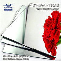 Plaque miroir en acrylique PMMA argentée et dorée de 0,5 mm, 1 mm, 2 mm, 3 mm, 1220*2440 mm (4x8 pi), panneau miroir en plastique incassable