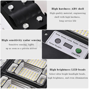 Lámpara <span class=keywords><strong>Solar</strong></span> de Seguridad para Calle de 1000W 2000W 3000W, Farola Integrada, Lámpara <span class=keywords><strong>Solar</strong></span> Exterior, Luces <span class=keywords><strong>LED</strong></span> Solares para Exteriores - Product Image 5