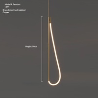 Lustre en fer artistique à LED - Design moderne et minimaliste avec motifs de notes de musique pour chambres, salles à manger, magasins de vêtements, hôtels
