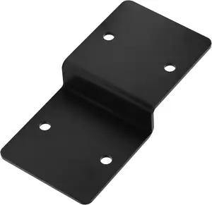 Heavy Duty Steel Z Bracket, Double Angle Channel Profile Corner Brace for Wood Shelves Fixing Lumber Connector Pergola Brackets