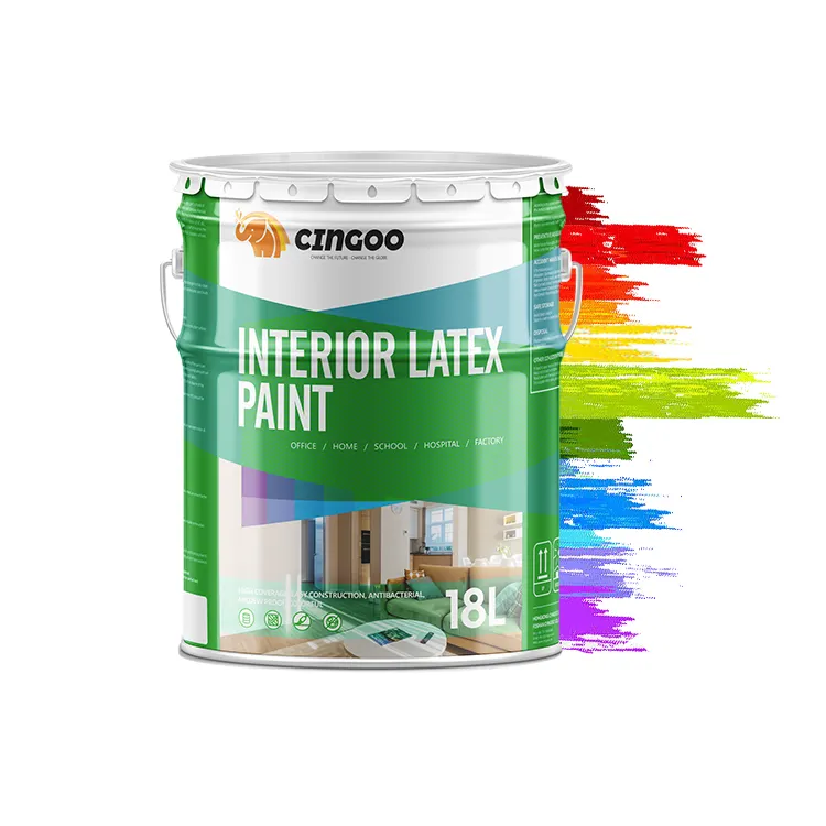 CINGOO water based acrylic emulsion polymer binder interior wall paint latex paints