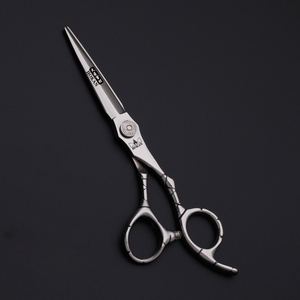 Tijeras de corte de entrenamiento capilar de 6 pulgadas con logotipo personalizado, tijeras de adelgazamiento planas, tijeras de peluquería de acero inoxidable, <span class=keywords><strong>estilista</strong></span> - Product Image 3